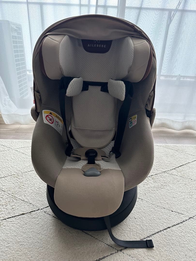 AILEBEBE ベビーシート 回転式 ベージュ