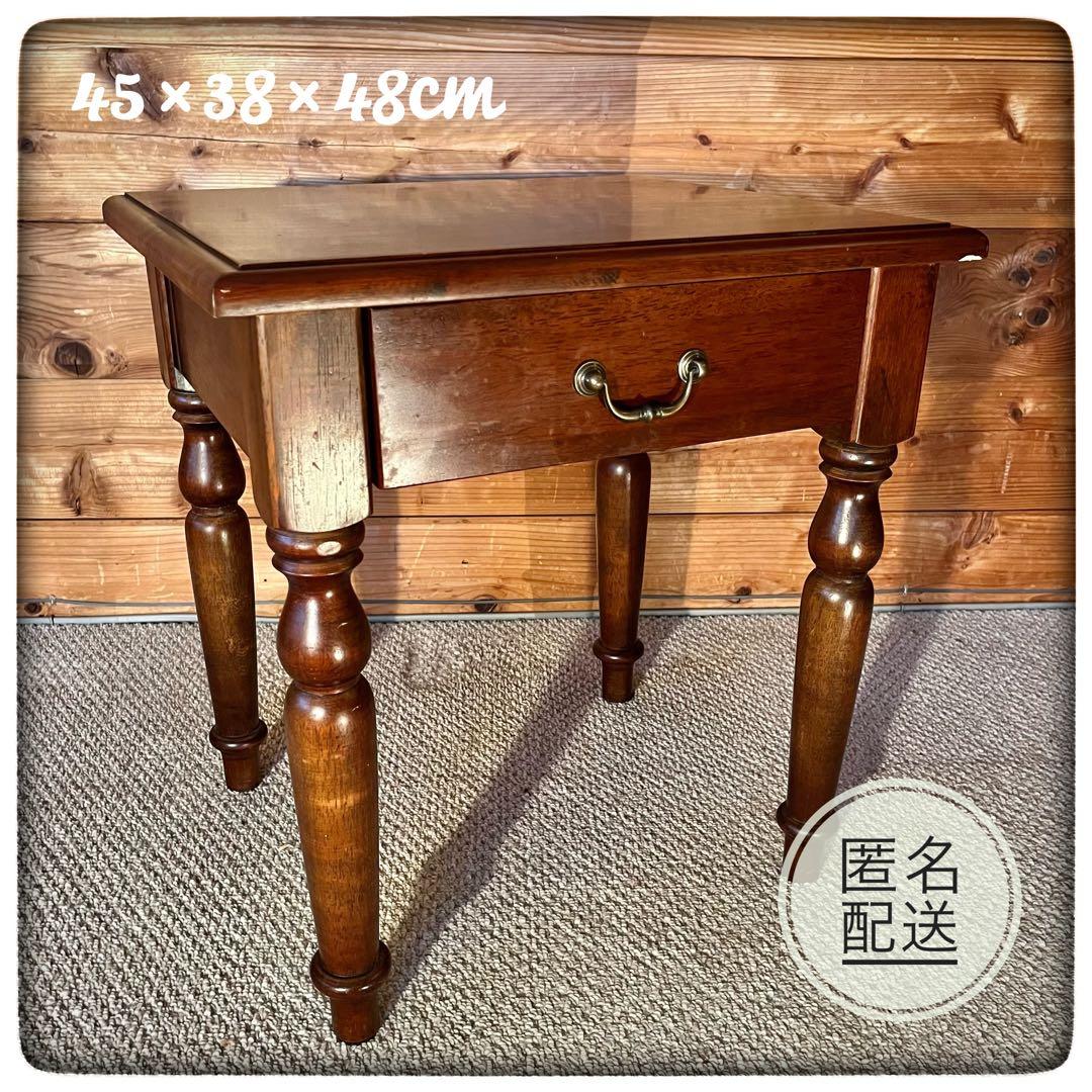 ⭕️【木製サイドテーブル03/04】スツール 置台 ナイトテーブル