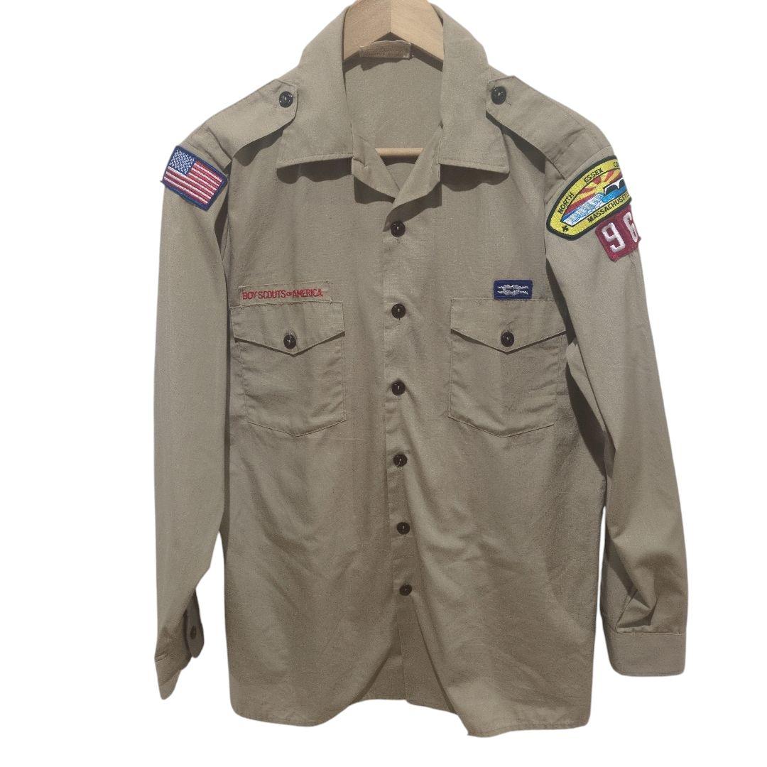 希少】ボーイスカウト USA 旗・州パッチ付 制服 シャツ Mサイズ - メルカリ