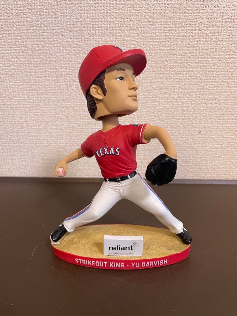 ダルビッシュ レンジャース 2014 奪三振王達成記念球場配布ボブルヘッド