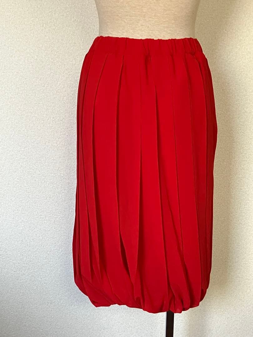 コムデギャルソン バルーンプリーツスカート ひざ丈 ゴムウエスト