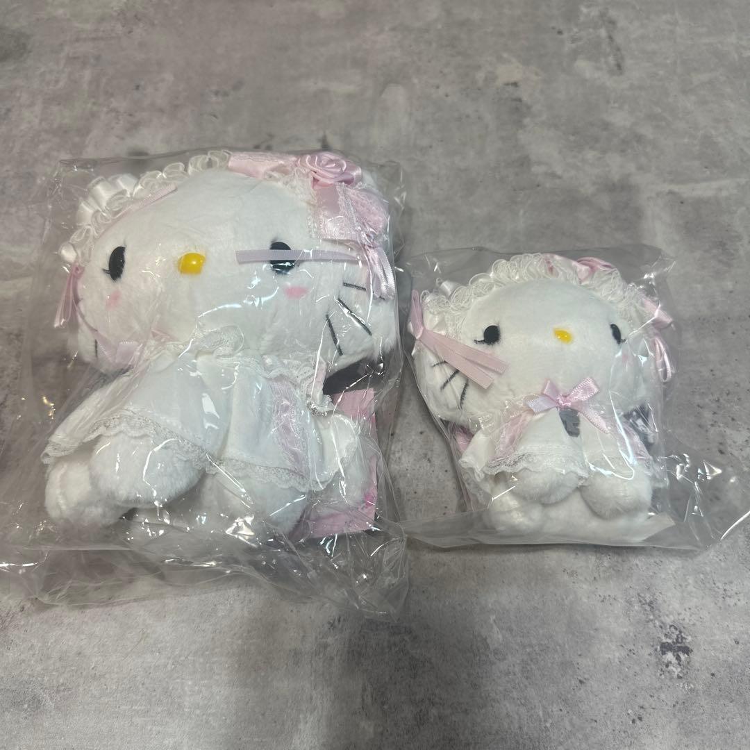 ホワイトフリル ハローキティ ぬいぐるみセット