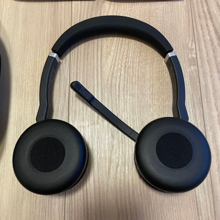 Jabra ファッション Evolve 75 ワイヤレスヘッドセット 充電スタンド付き