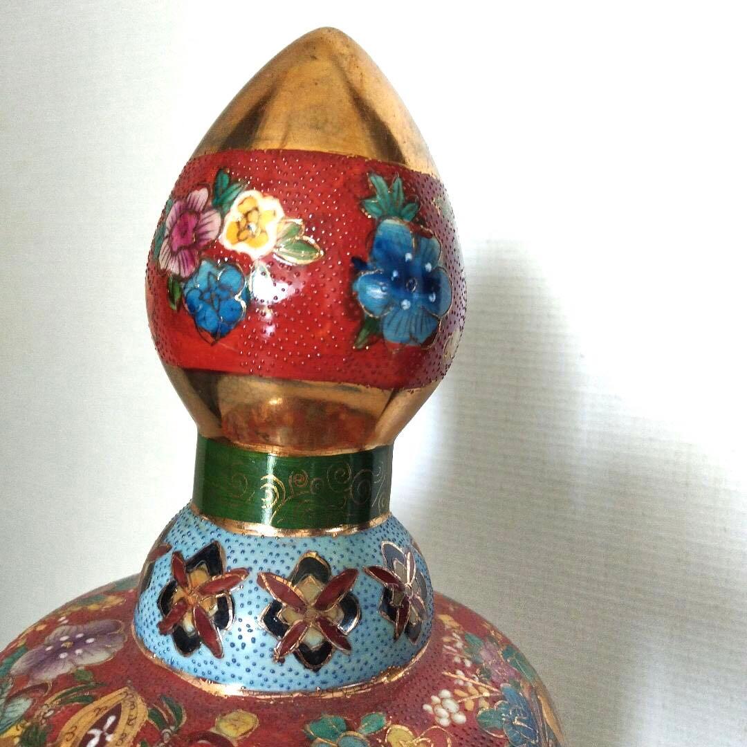 薩摩焼風伝統工芸品大和絵沈香壺 沈降壺