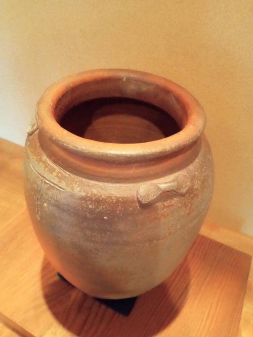 真作 桃山期名品】「古備前三耳種壷」 桃山時代 鑑定委員会