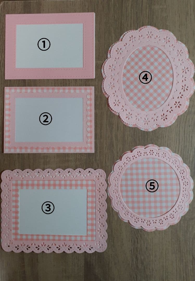 ダイカット フレームオーダーページ