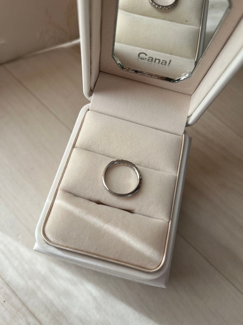 カナル4℃ Canal4℃ プラチナPT900 リング6.5 専用ケース付