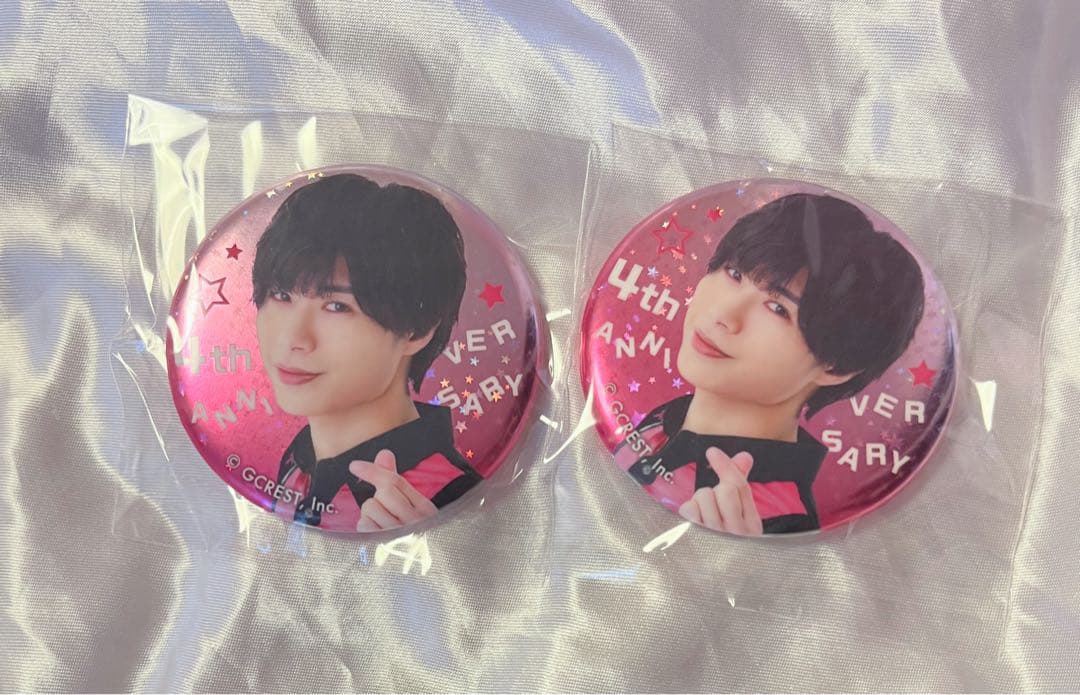 GOALOUS5 4周年 ゴーラスピンク 缶バッジ 深町寿成