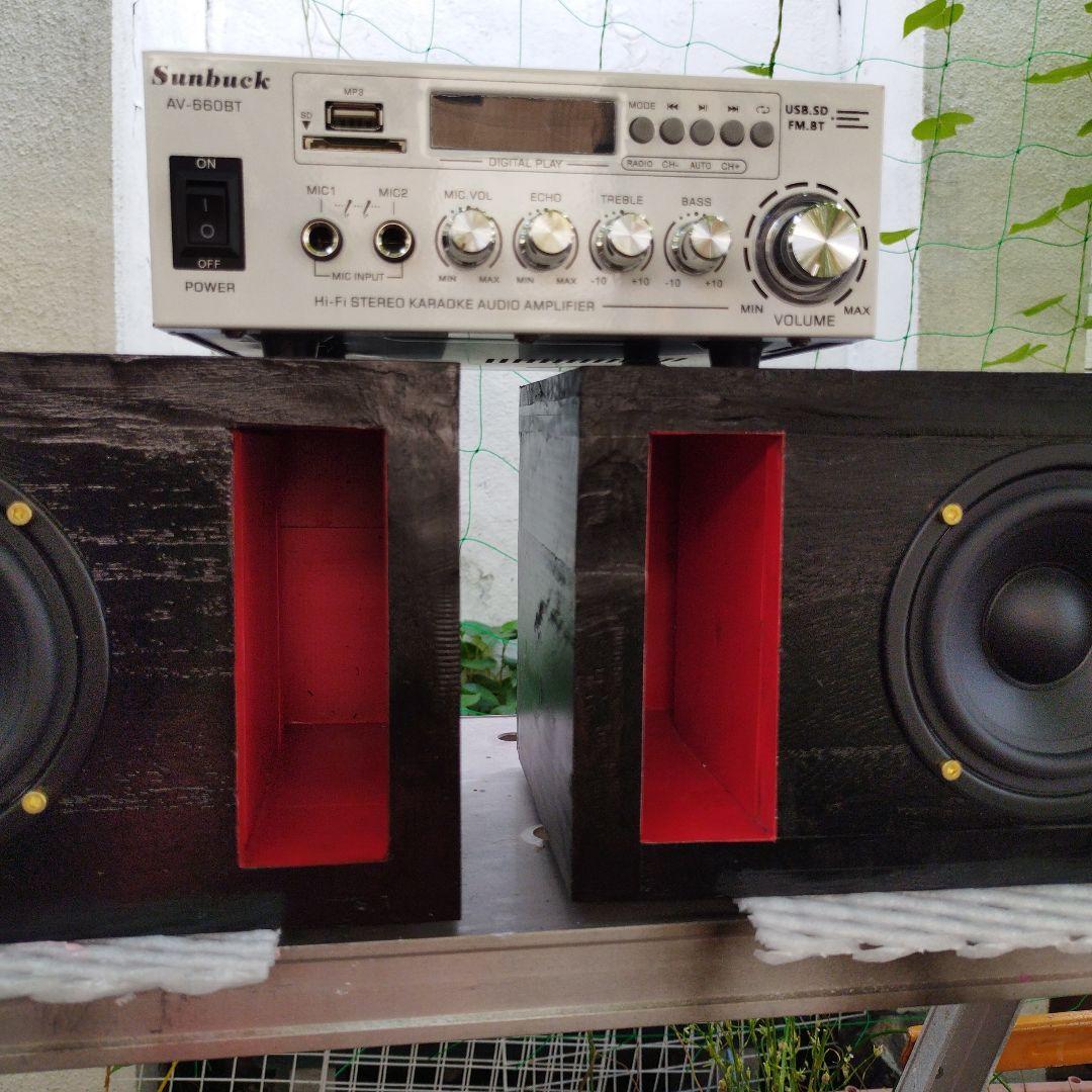 3wayワイドレンジバックロ―ドホ―ンブルートゥースアンプFMセット