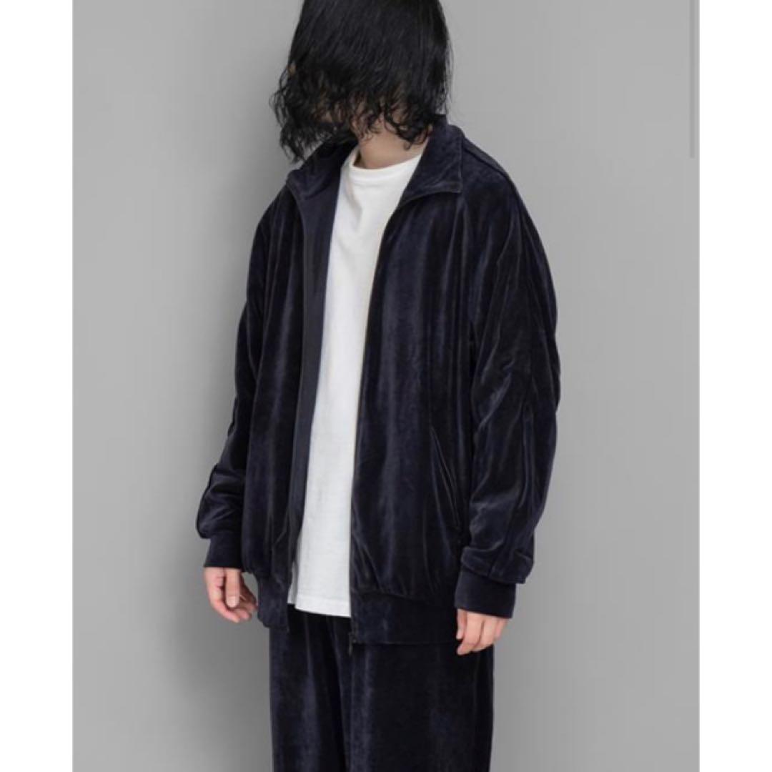 美品】COMOLI／22AW／ベロアジャージトラックジャケット／サイズ3