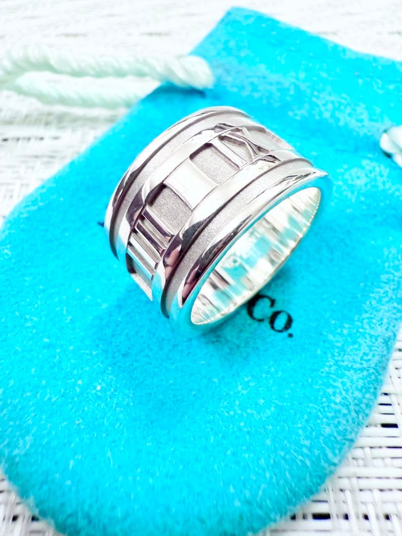 ティファニー　アトラス　ワイド　指輪　リング　14号　研磨仕上げ済み　925