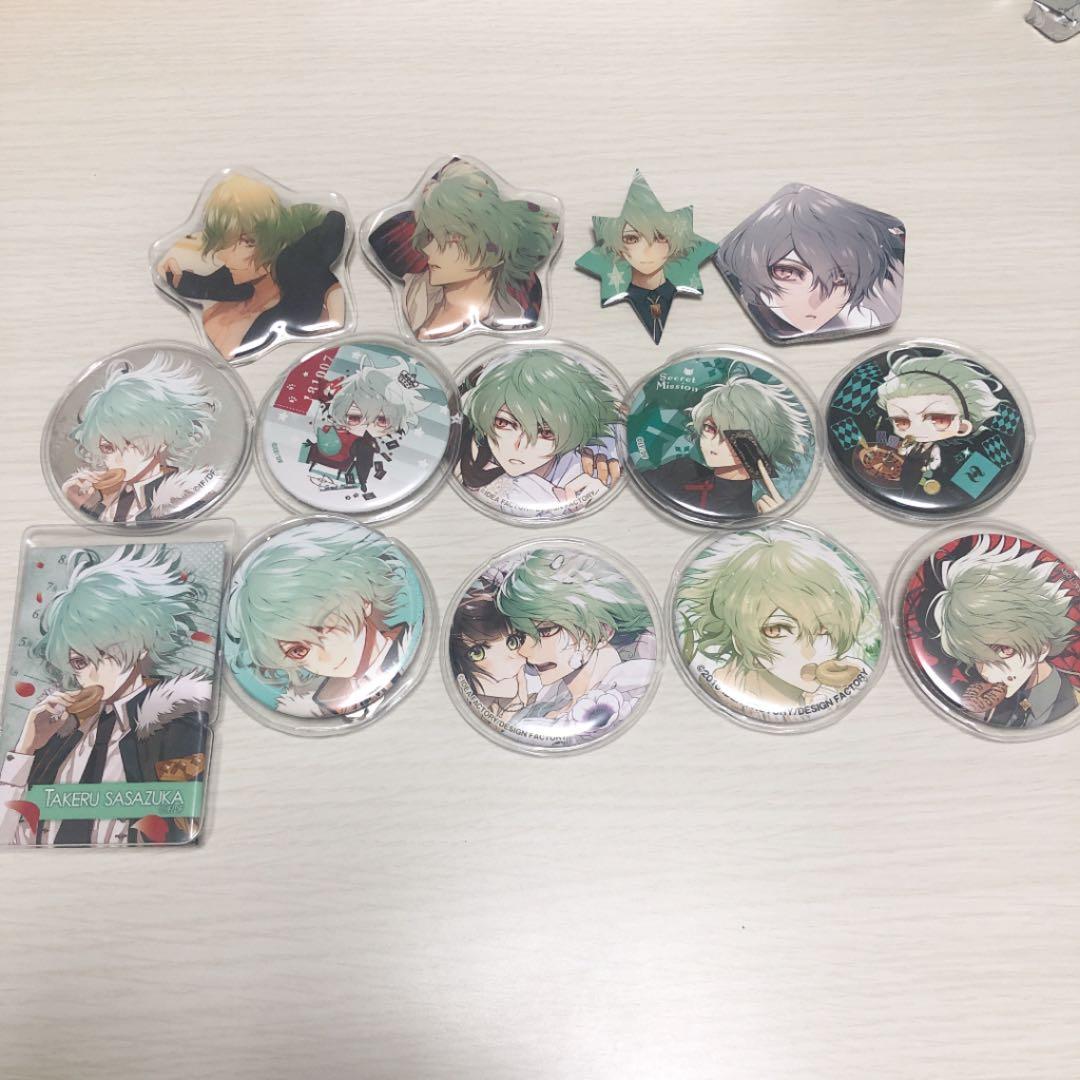 カラーマリス　カラマリ　缶バッジ　笹塚尊 カラマリ 笹塚尊 缶バッジ Collar×Malice カラマリ 笹塚 尊 缶バッジ 30点