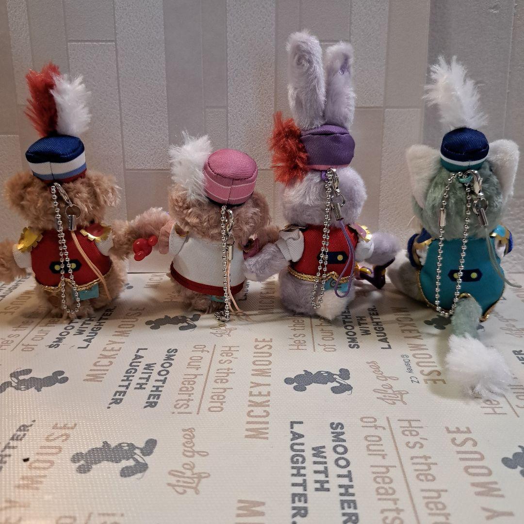 ダッフィー鼓笛隊　マーチングファン　ぬいぐるみストラップ