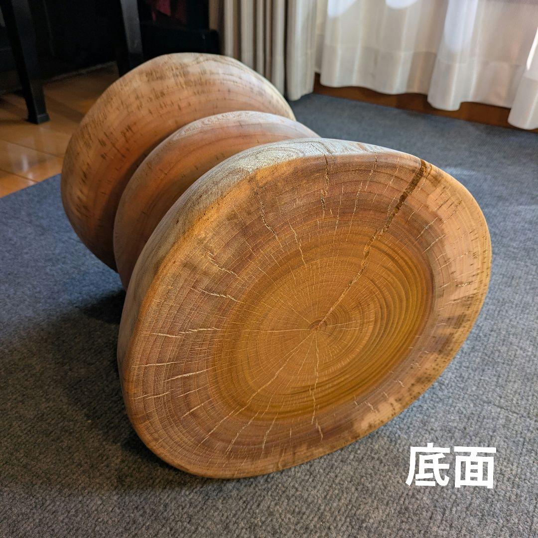 欅　ケヤキ　天然木　切り株　丸太　椅子　スツール　高さ約35㎝
