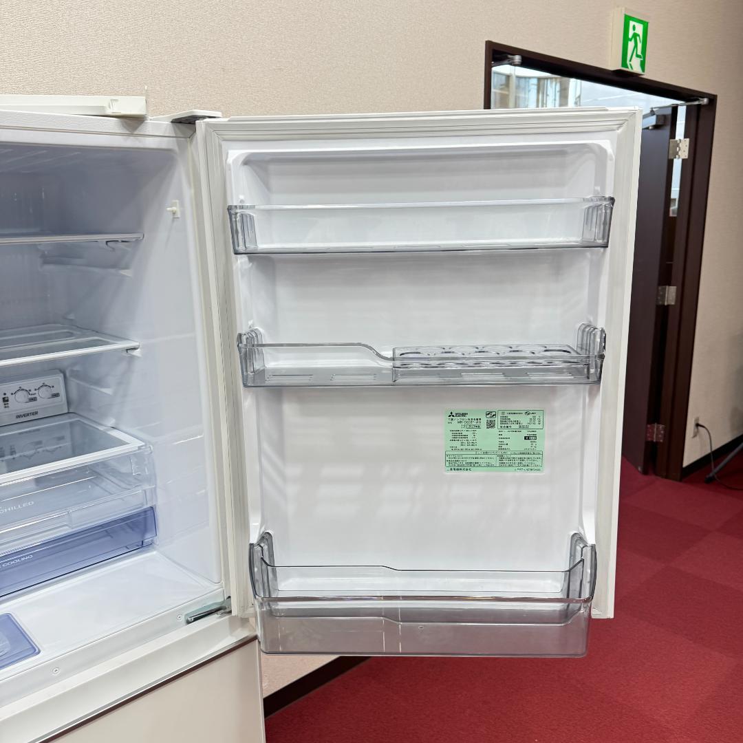 東京23区送料無料 超美品三菱2020年製 3ドア冷蔵庫330L 洗浄/除菌済み