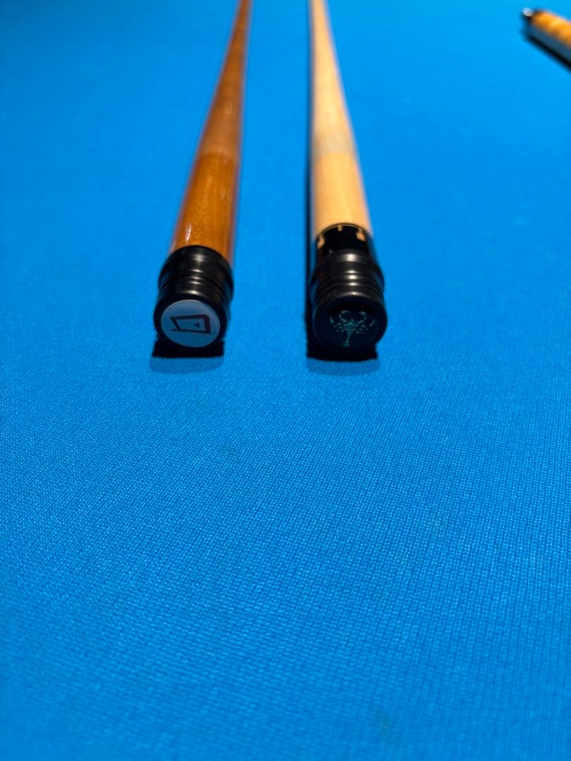 オメガDPK カスタムキュー シャフト2本、エクステ付き