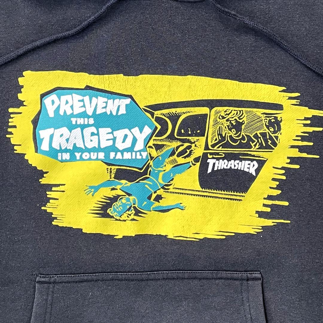 【レア柄】THRASHER スラッシャー スウェット パーカー ビンテージ