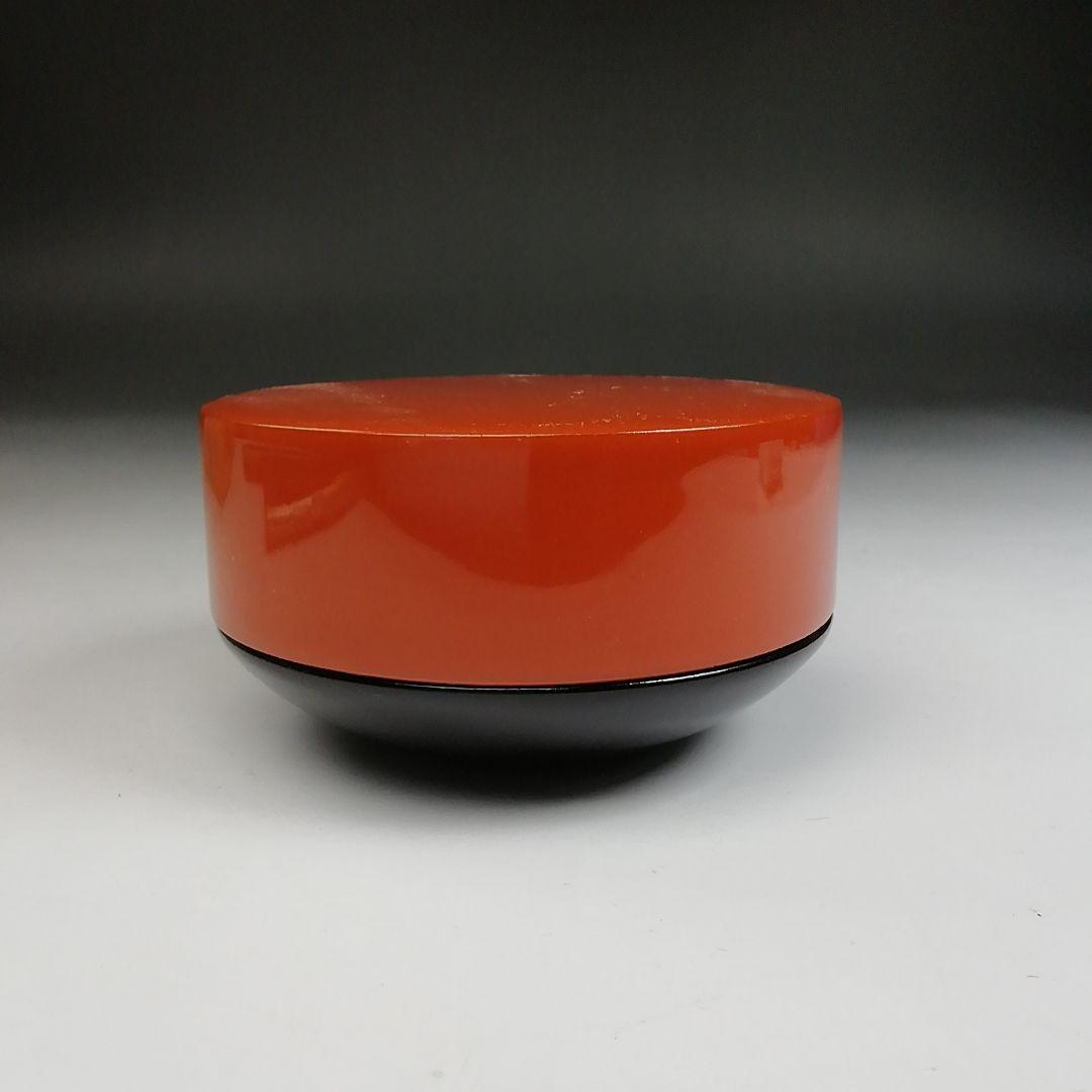 T883 茶入 『常叟好 甲赤茶器』『吉田一峰 作』 共箱 茶器 茶道具