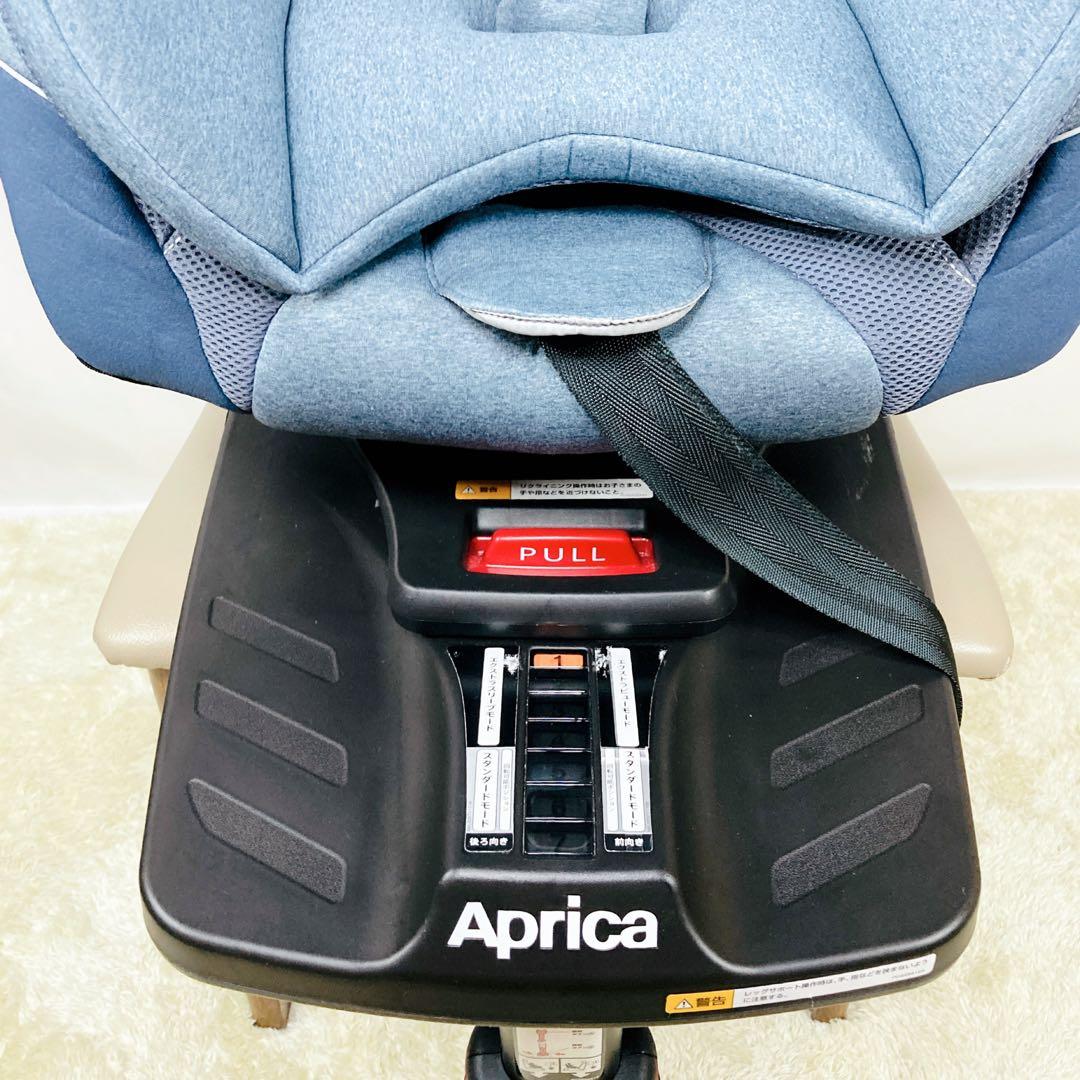 極美品】Aprica クルリラAD ライトネイビー チャイルドシート