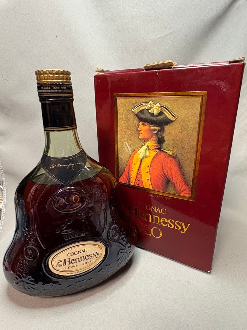 未開栓 旧ラベル ヘネシー ブランデー コニャックXO グリーンボトル
