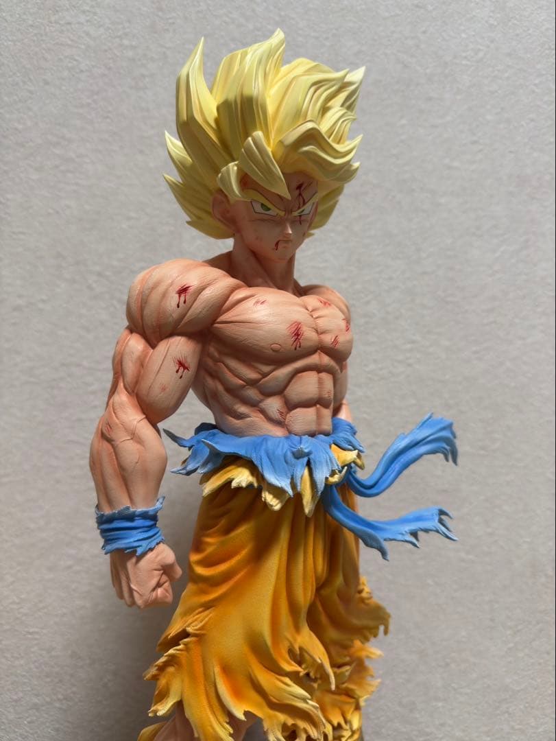 崎*黒様 ドラゴンボール 孫悟空 初超サイヤ人登場1/4 ガレージキット