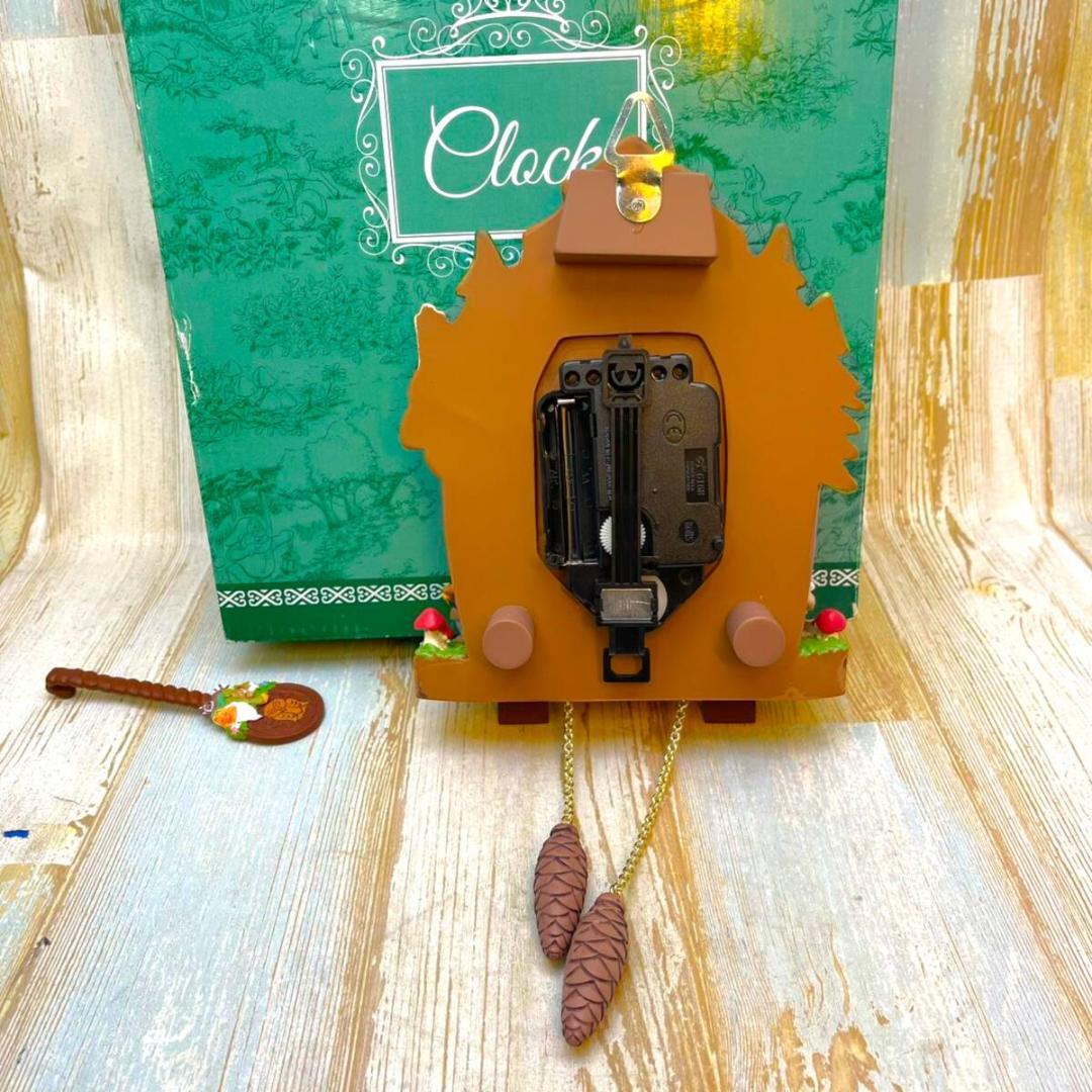 白雪姫  White 七人の小人 壁掛け時計 鳩時計 振り子 ドーピー