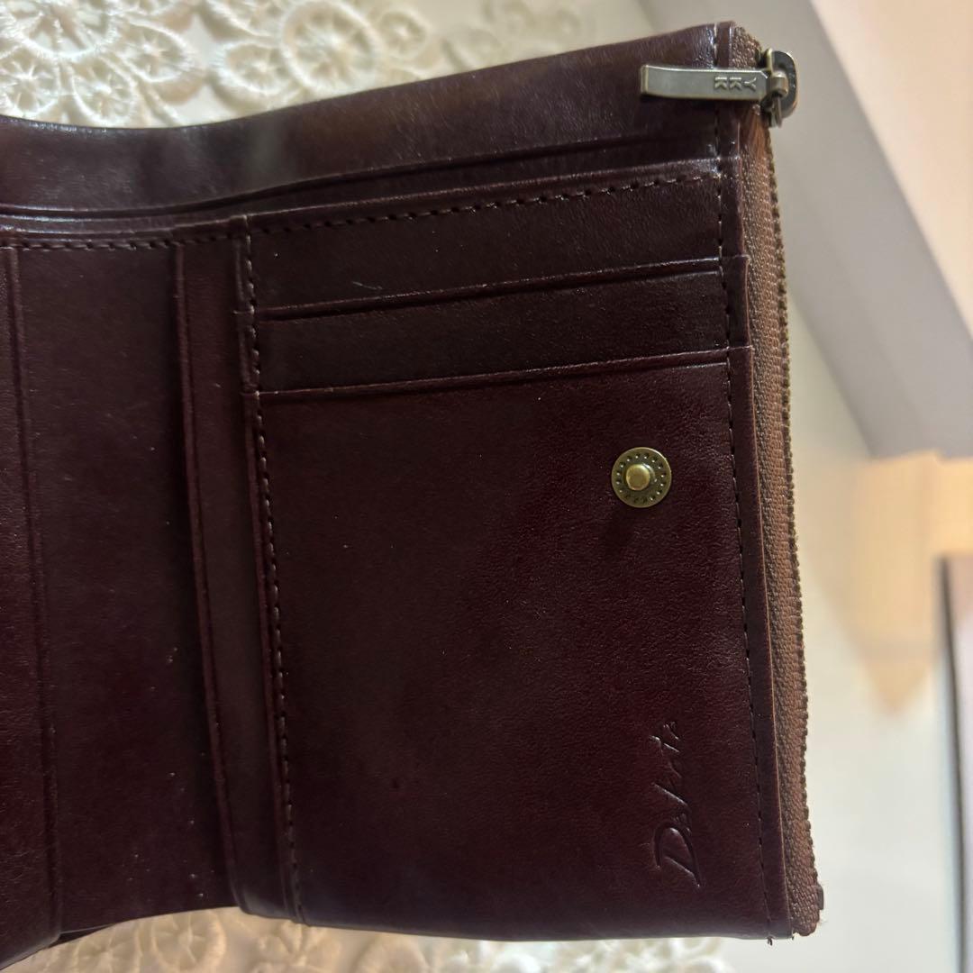 新品 Dakota ダコタ【リードクラシック2】がま口財布 二つ折り財布 チョコ