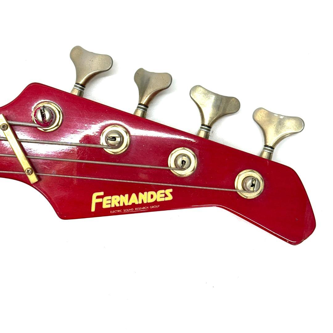 中古 FERNANDES フェルナンデス ベース 赤 レッド - メルカリ