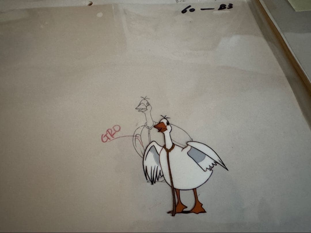 アニメ　ニルスのふしぎな旅セル画、工程表、オリジナル画