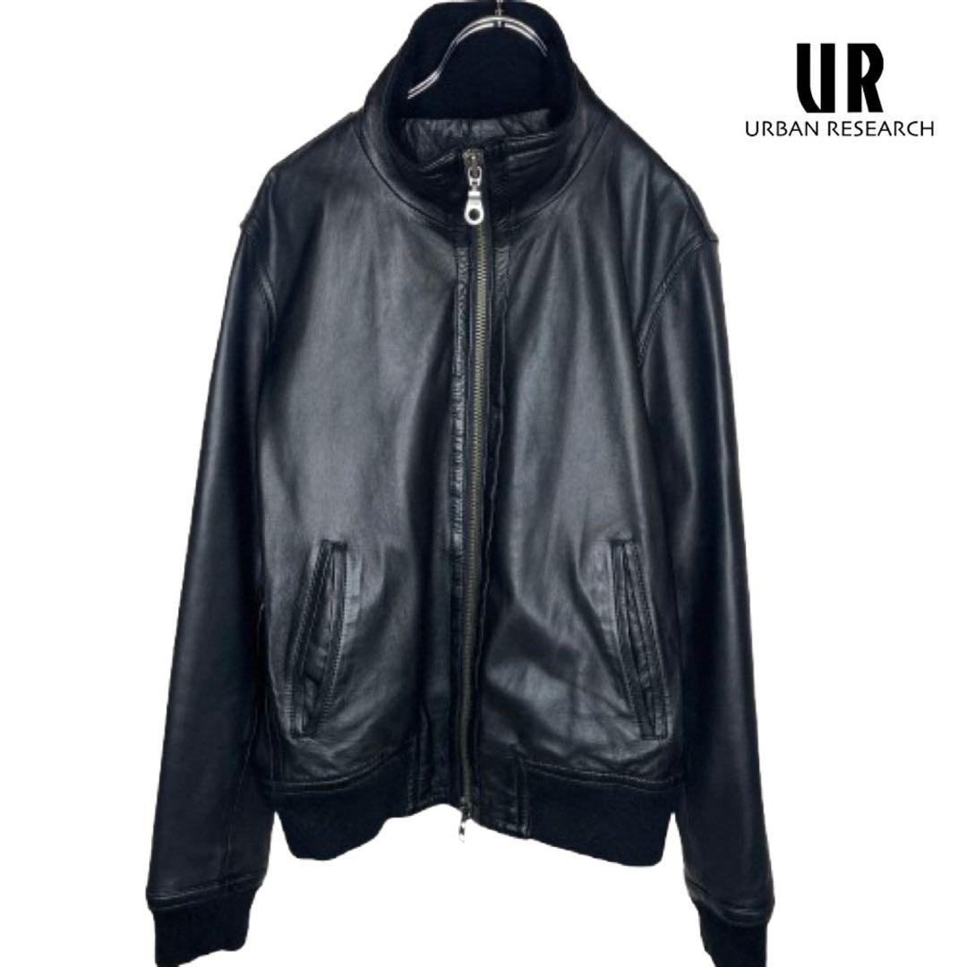 URBAN RESEARCH ダブルジップ ラムレザー ライダース ジャケット