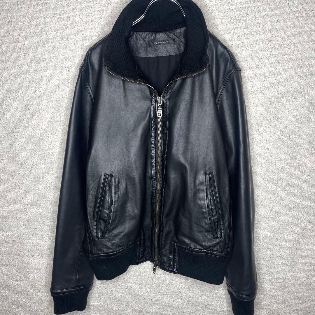 URBAN RESEARCH ダブルジップ ラムレザー ライダース ジャケット