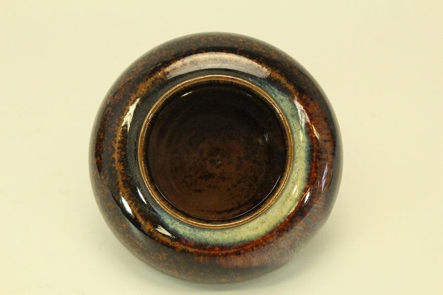 茶道具 時代 茶入 良蓋 古裂仕服(A770)