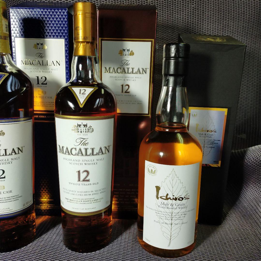 マッカラン12年 旧ボトル 他イチローズ モルト 合計4本