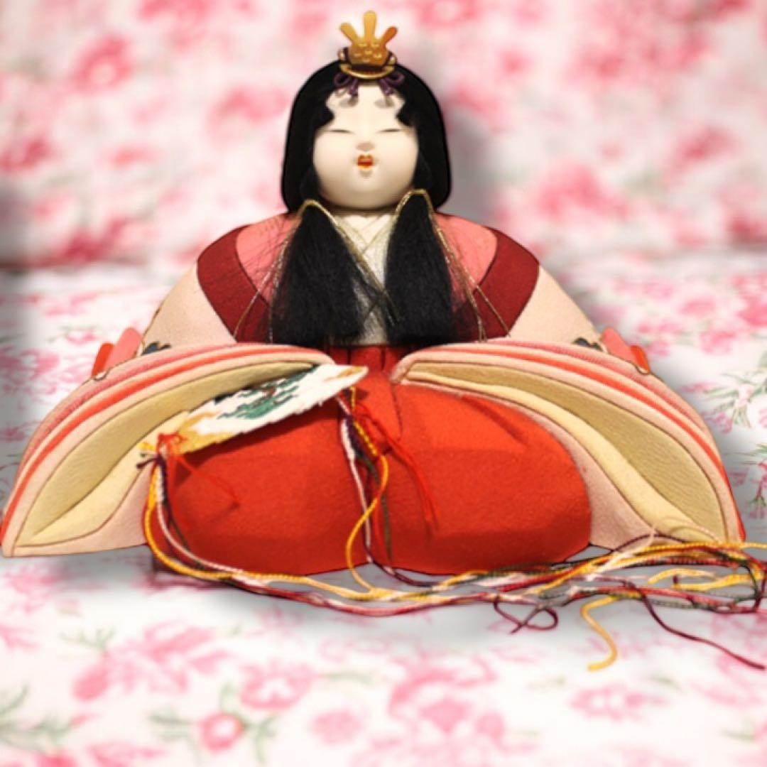 え 雛人形 無形文化財人形師 鈴木賢一 天宇 共箱 江戸 木目込み 人形