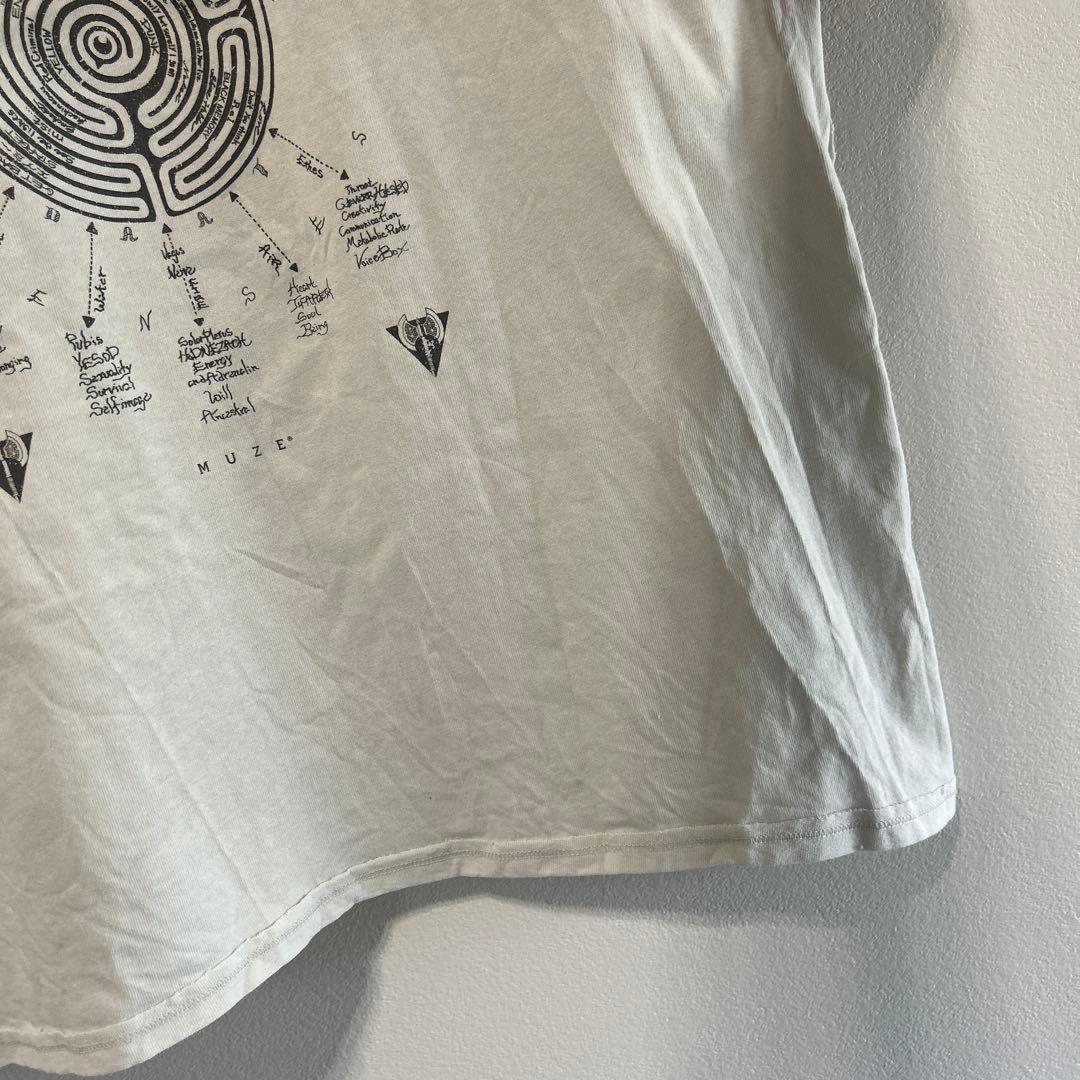 オーラル ラビリンスビックシルエットTシャツ 白色 オーラル