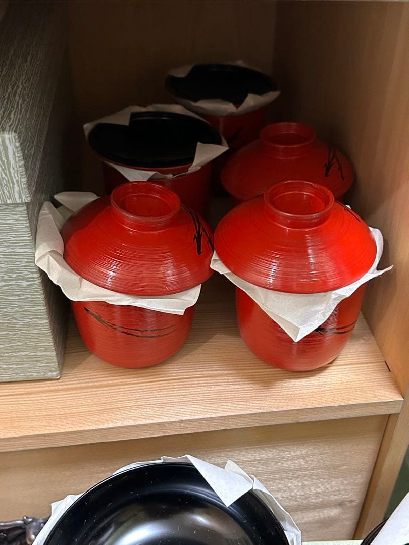 山中塗 懐石道具 一揃 塗師 宗明 未使用、美品 美術品・アンティーク