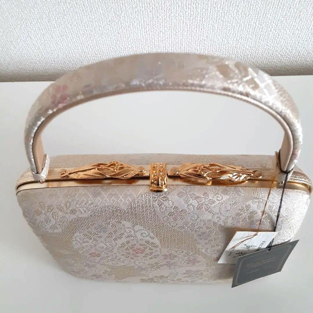 未使用 西陣織 / 印伝 彩織 Pearltone 和装用バッグ