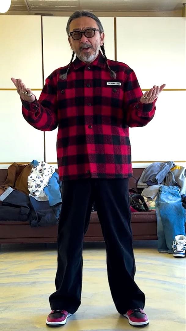 本物美品　TENDERLOIN テンダーロイン バッファロー　ジャケット M 赤