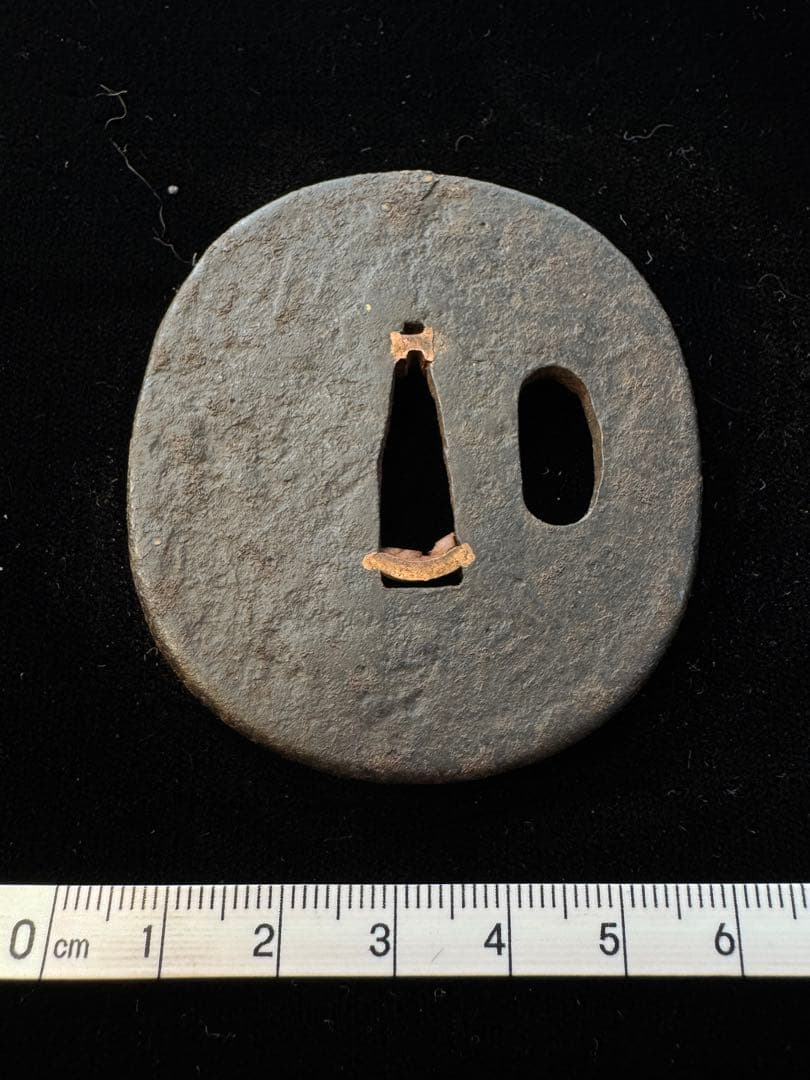 無銘 鉄地鐔 鍔 拵 日本刀 刀装具 骨董 古美術 江戸時代 脇差