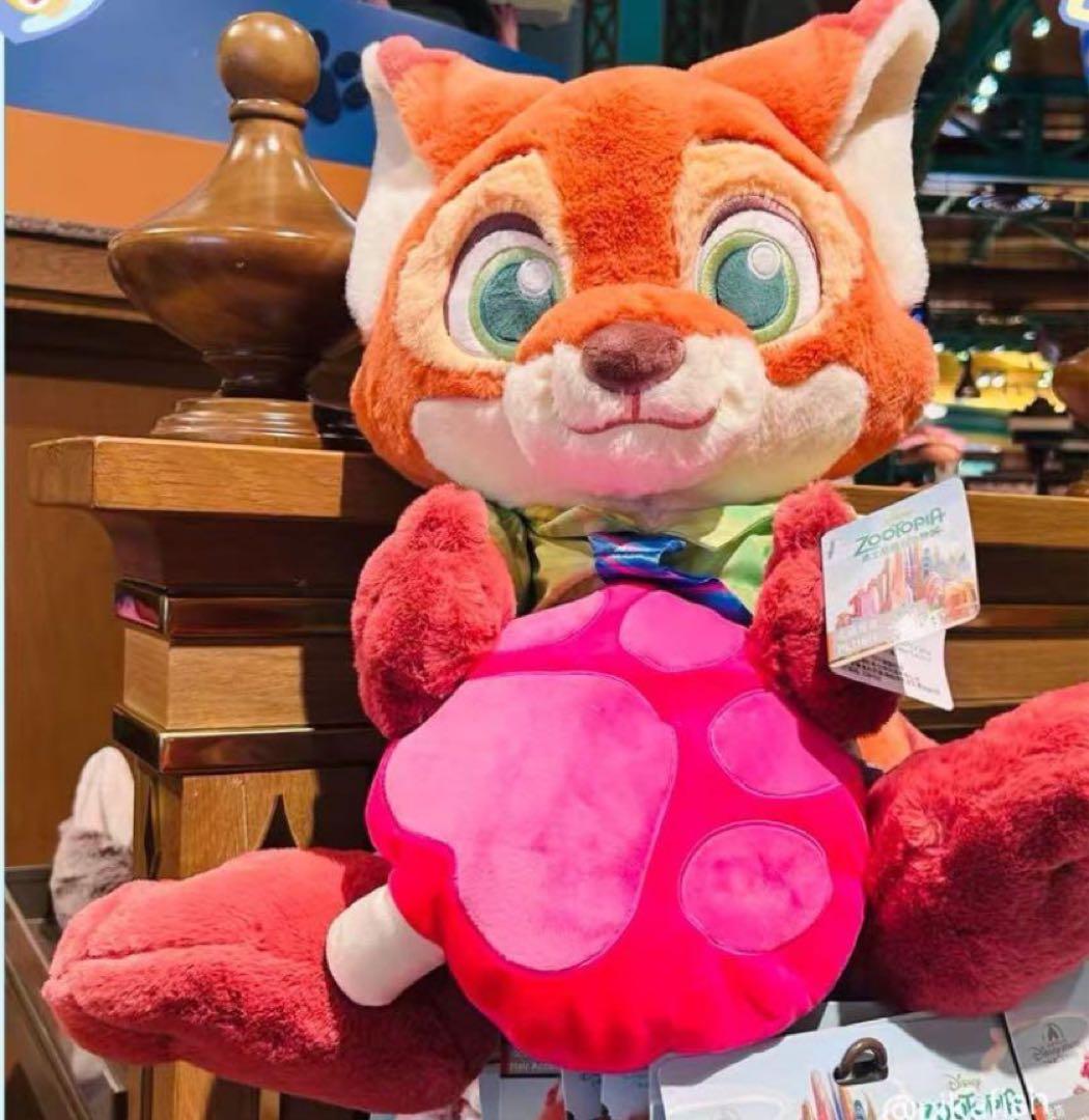 ☆期間限定☆ 上海ディズニー ズートピア ニック ぬいぐるみ 大きい アイス