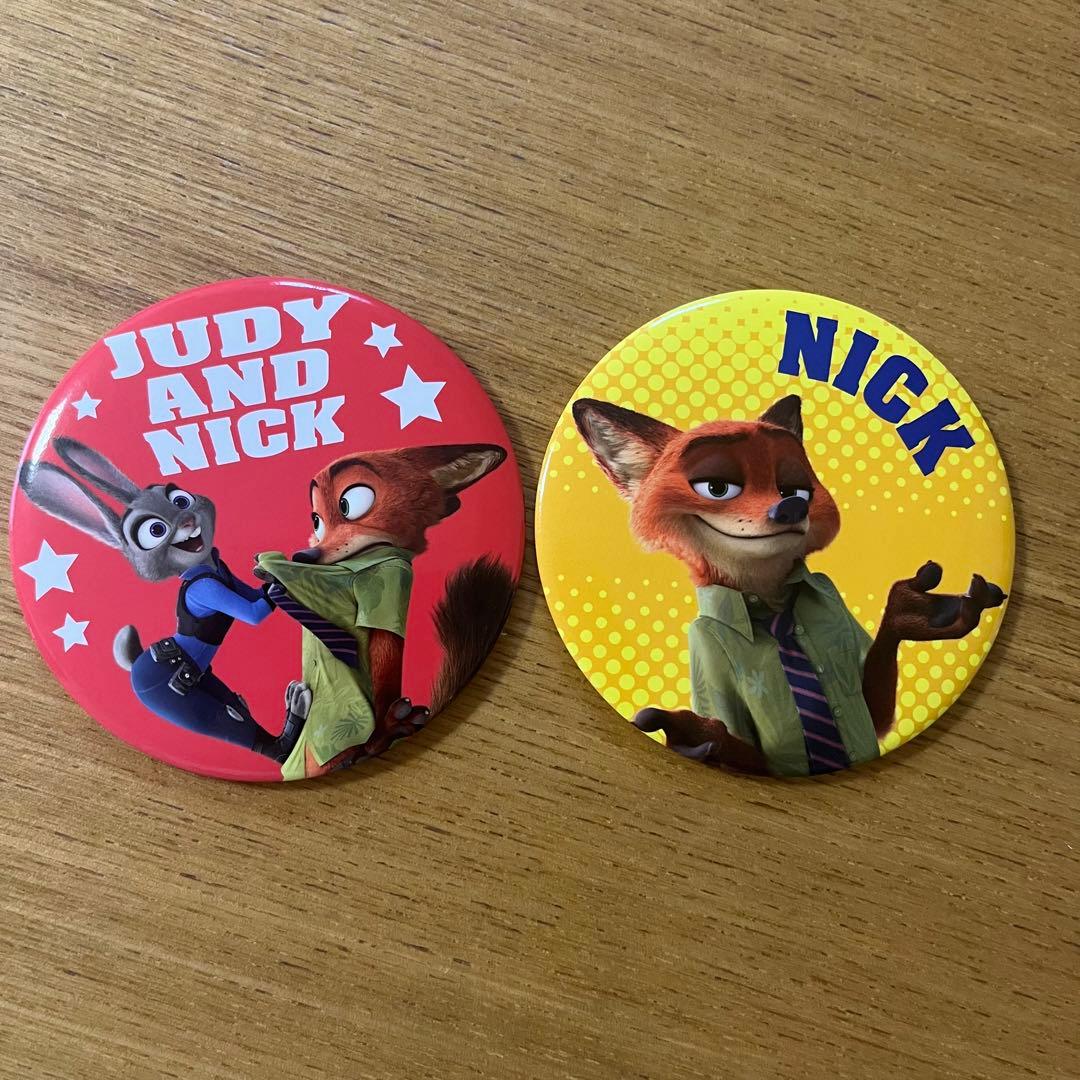 ズートピア ニック ジュディー 缶バッチ - メルカリ
