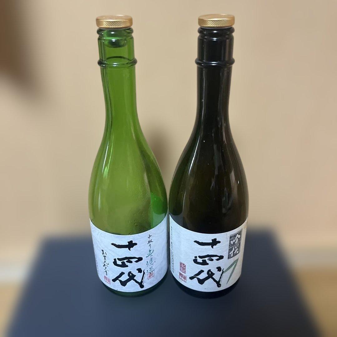 十四代 角新無濾過生酒•十四代 吟撰 720ml 空瓶2本セット - メルカリ