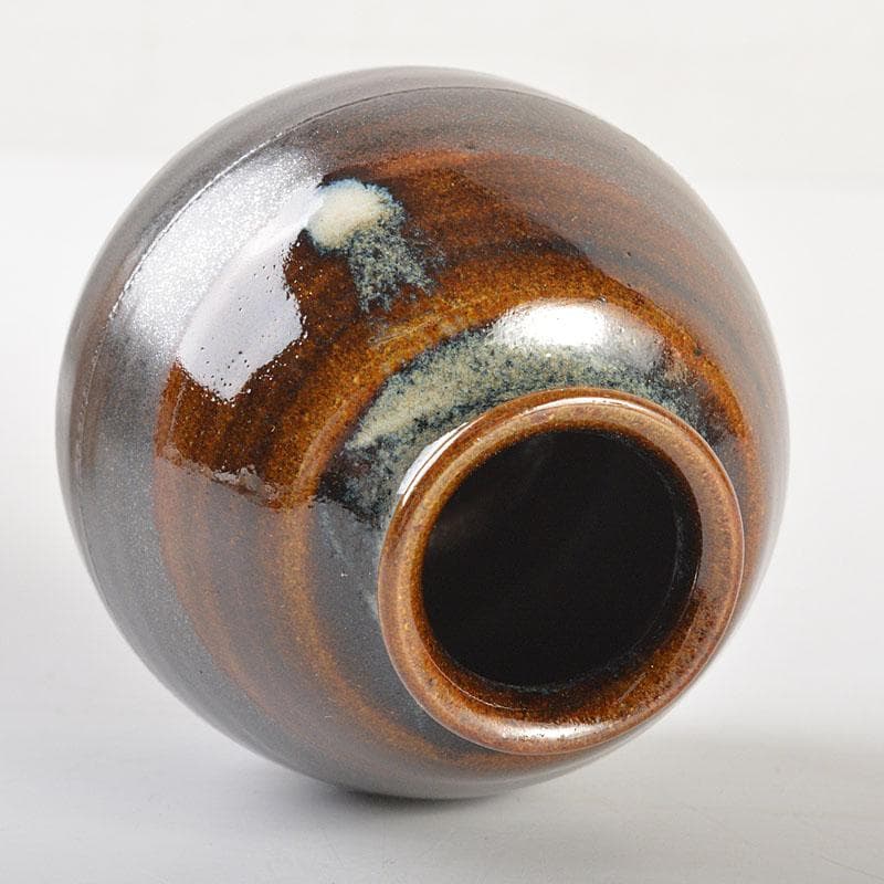 茶道具 京焼 竜谷窯 宮川香雲造 茶入 仕覆付 共箱 V