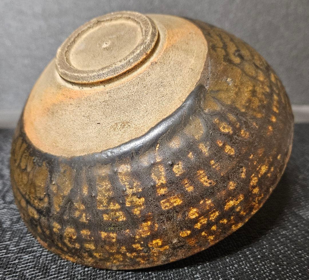 名碗❗】中国古美術 古陶磁 古玩 明朝 磁州窯 蛇褐釉