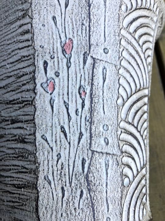 ワインクーラー　作家物　陶器　笠間焼　楽只窯　新品未使用　桐箱付