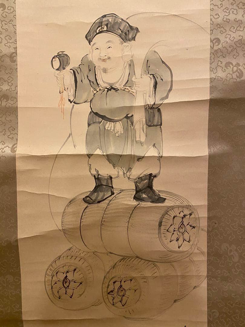 肉筆 真作 掛け軸・書画立軸. 骨董品-古美術品 共箱 絵画 肉筆 真