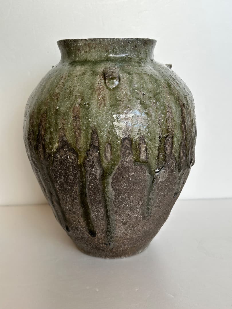 灰釉壺　(竹内公明 作) 灰釉壺 (竹内公明 作) 灰釉壺 (竹内公明 作)