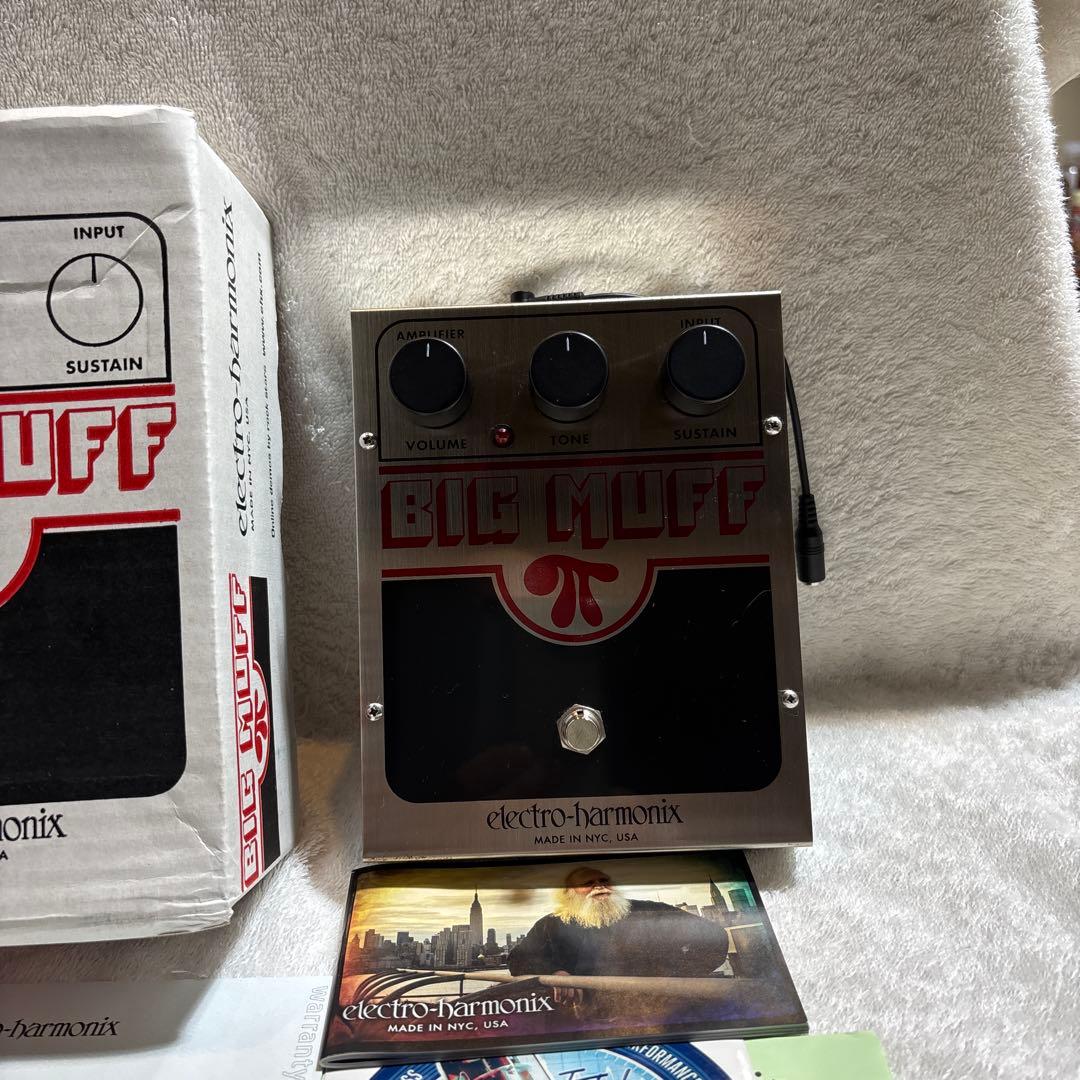 electro-harmonix bigmuff 箱、取説、ステッカー 変換付き - メルカリ