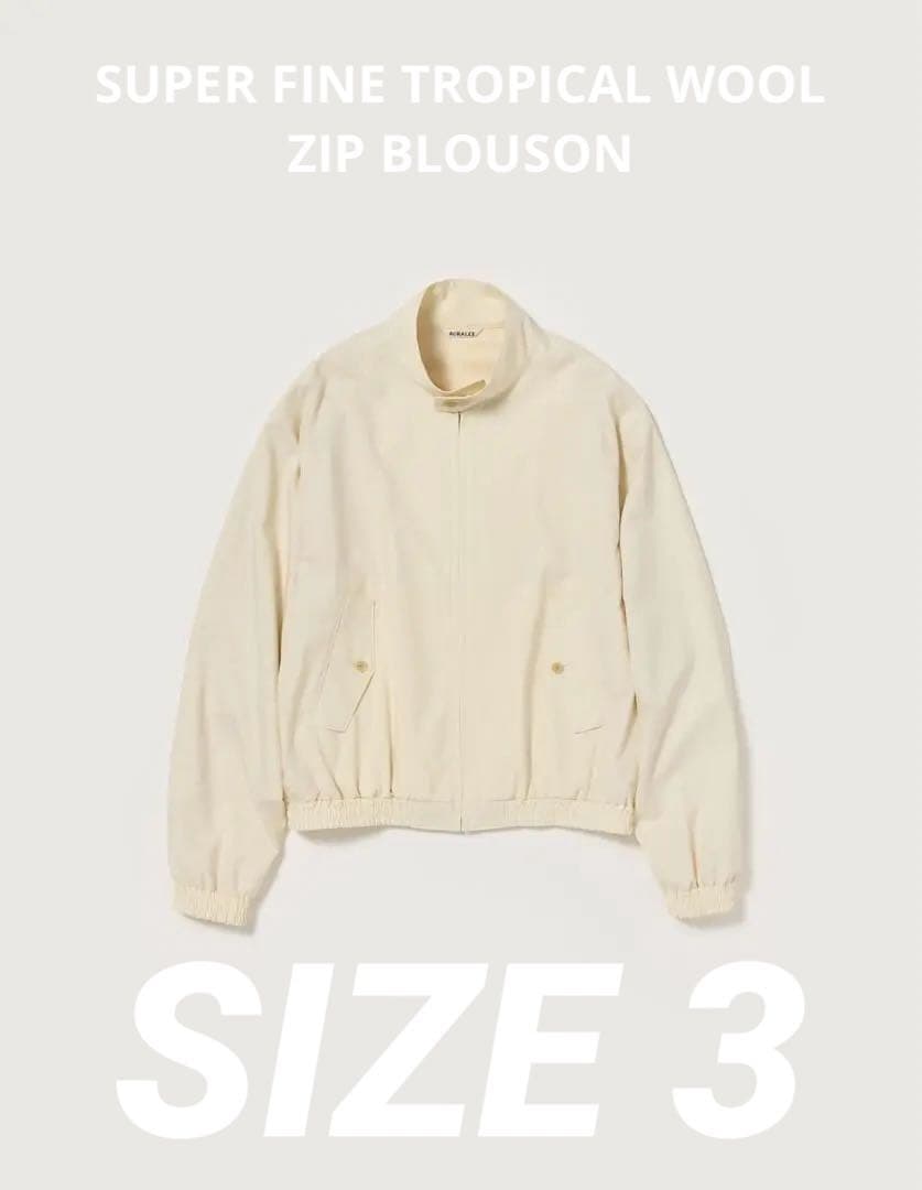 SUPER FINE TROPICAL WOOL ZIP BLOUSON 3