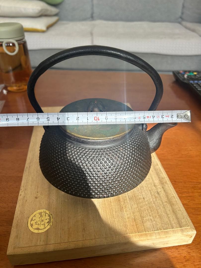 龍文堂造　鉄瓶　丸型　レトロ　南部 （金秀堂 ） 茶道具 煎茶道具 0.5L